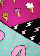 Load image into Gallery viewer, a2o Large Canvas Pouch - Ice Cream Cones