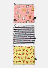 Load image into Gallery viewer, a2o Large Canvas Pouch - Modern Lips