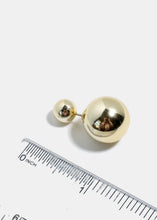 Load image into Gallery viewer, Metal Ball Hoop Earrings
