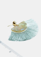 Load image into Gallery viewer, Rhinestone &amp; Tassel Dangle Earrings
