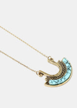 Load image into Gallery viewer, Modern Semi-Circled Pendant Necklace
